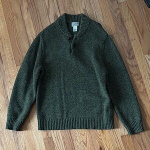 L.L. Bean Olive Crewneck Sweater